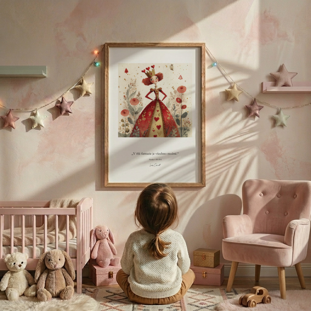detsky plakat alenka v risi divu kralovna1